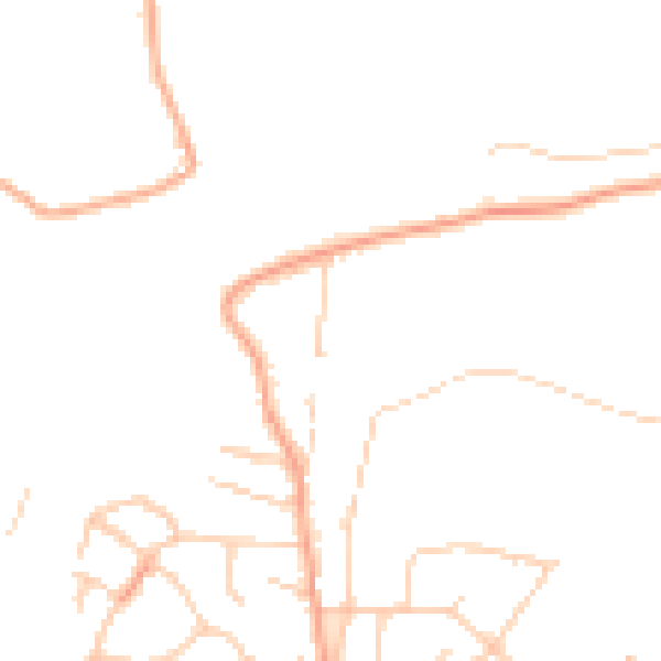 Daytime road noise heatmap for KT13 8NE