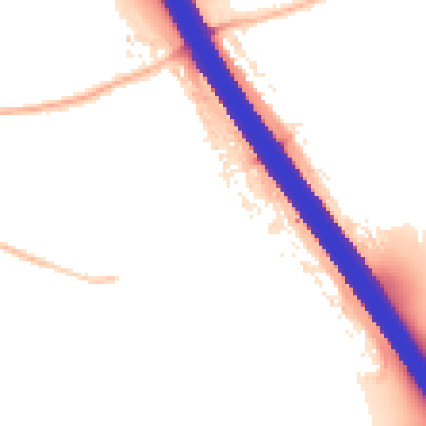 Night-time road noise heatmap for KT15 1JD