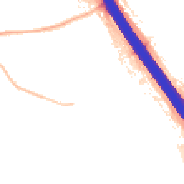 Night-time road noise heatmap for KT15 1JH