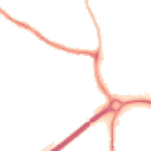 Night-time road noise heatmap for KT15 2DJ