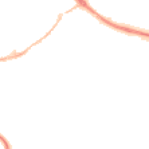 Night-time road noise heatmap for KT15 2JE