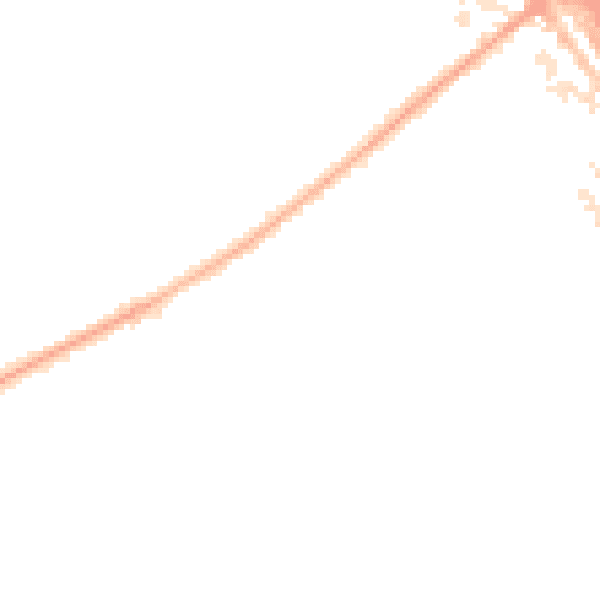 Night-time road noise heatmap for KT15 3BZ