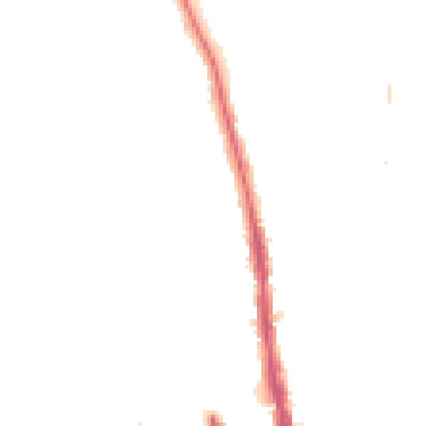 Night-time road noise heatmap for KT2 5AZ