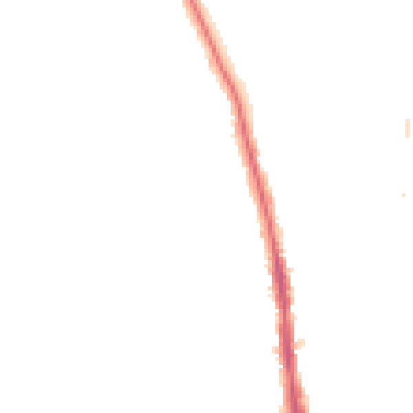 Night-time road noise heatmap for KT2 5BB