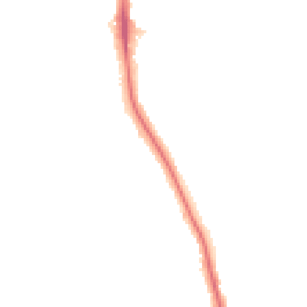 Night-time road noise heatmap for KT2 5DJ