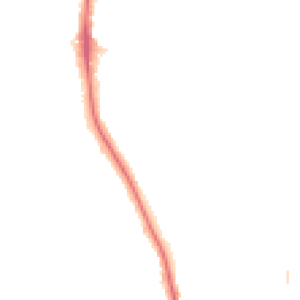 Night-time road noise heatmap for KT2 5DL