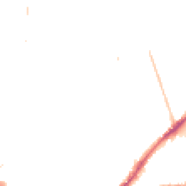 Night-time road noise heatmap for KT2 6JB