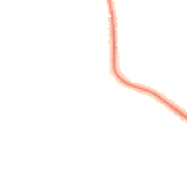 Night-time road noise heatmap for KT22 0HB