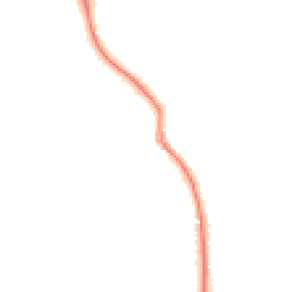 Night-time road noise heatmap for KT22 0JT
