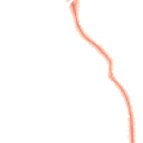 Night-time road noise heatmap for KT22 0QT
