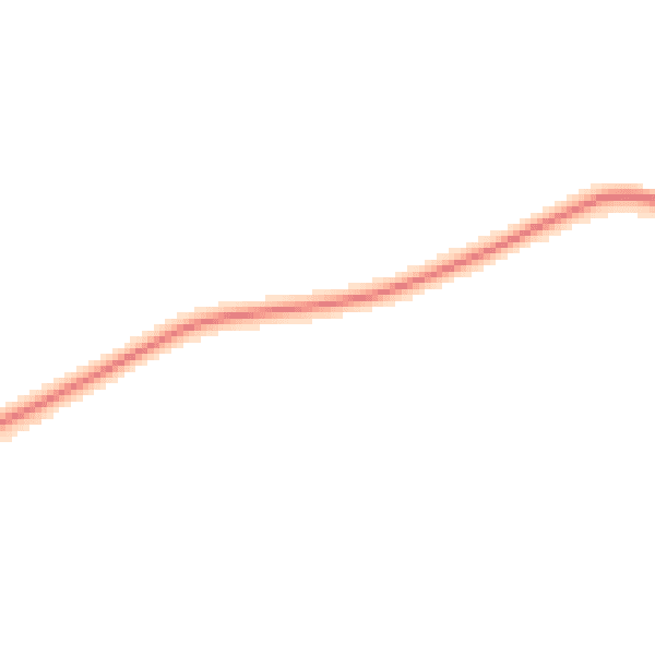 Night-time road noise heatmap for KT22 0TR