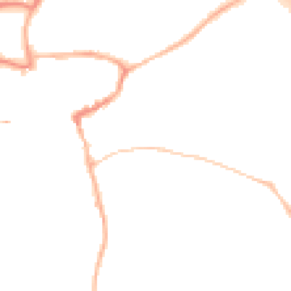 Night-time road noise heatmap for KT22 8DA