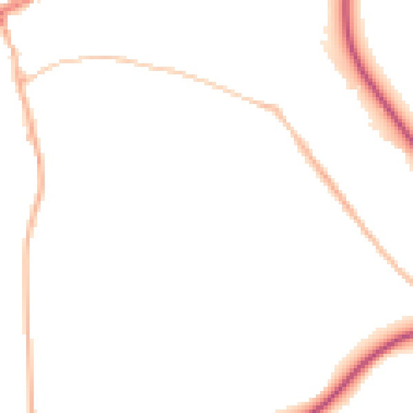 Night-time road noise heatmap for KT22 8PG