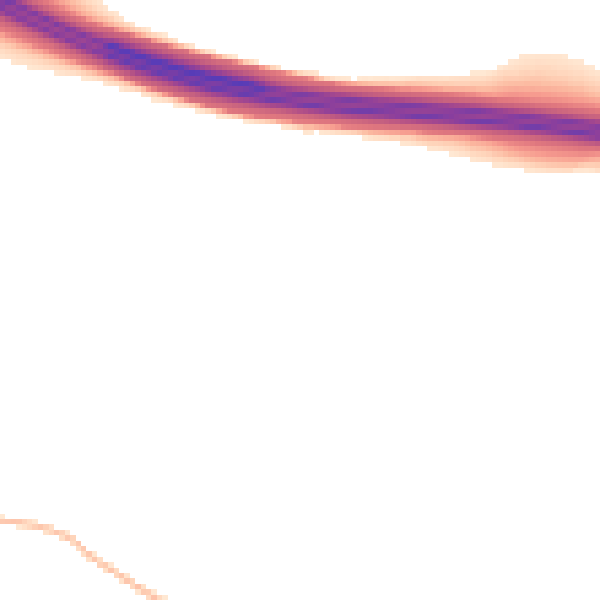 Night-time road noise heatmap for KT22 8QE