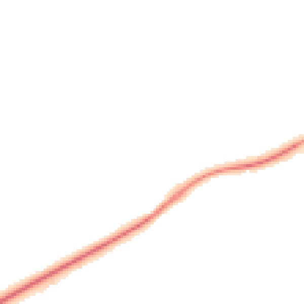 Night-time road noise heatmap for KT24 6AX