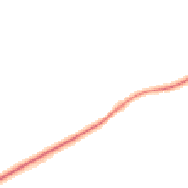 Night-time road noise heatmap for KT24 6AZ