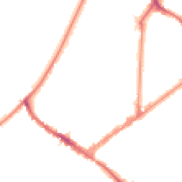 Night-time road noise heatmap for KT6 4AG