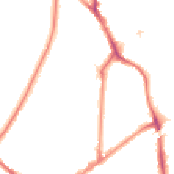 Night-time road noise heatmap for KT6 4AY