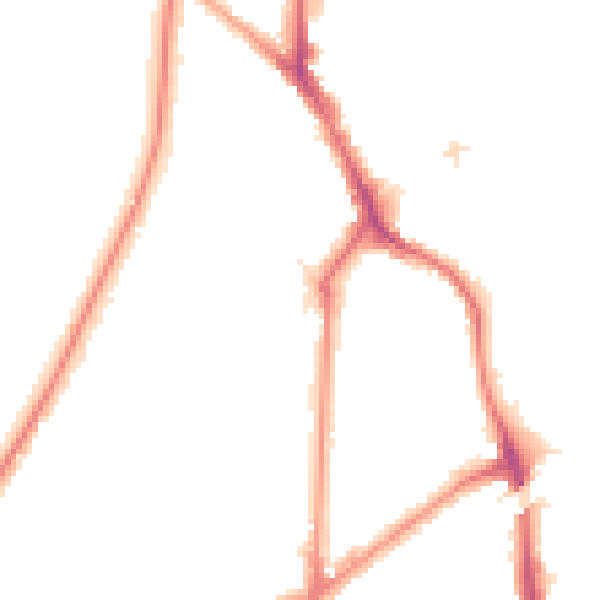 Night-time road noise heatmap for KT6 4BA
