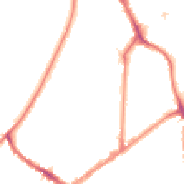 Night-time road noise heatmap for KT6 4BE