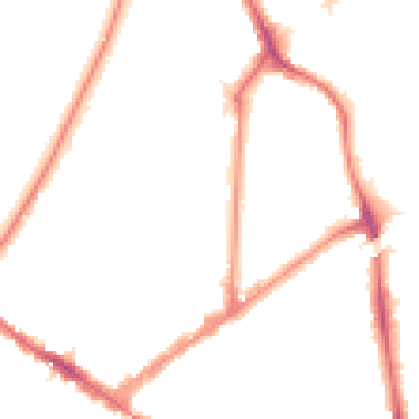 Night-time road noise heatmap for KT6 4BN