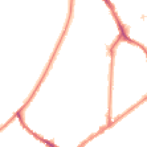 Night-time road noise heatmap for KT6 4BZ