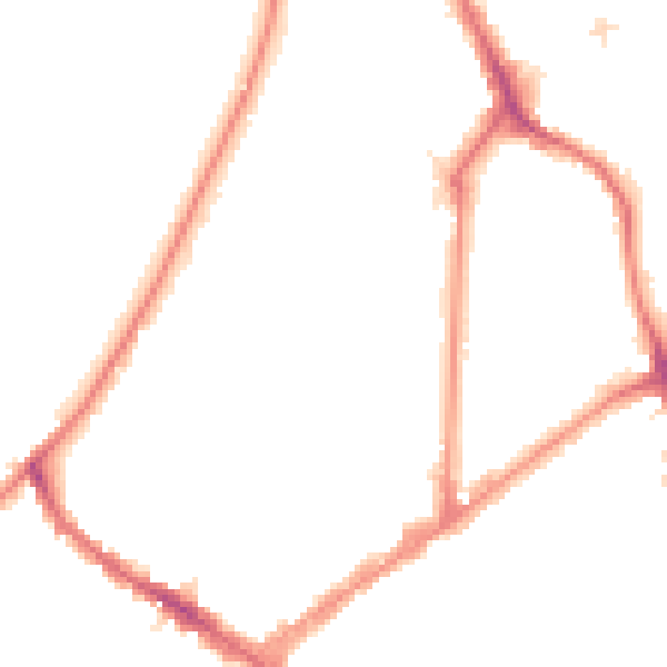 Night-time road noise heatmap for KT6 4DH
