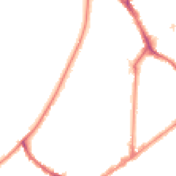 Night-time road noise heatmap for KT6 4DP