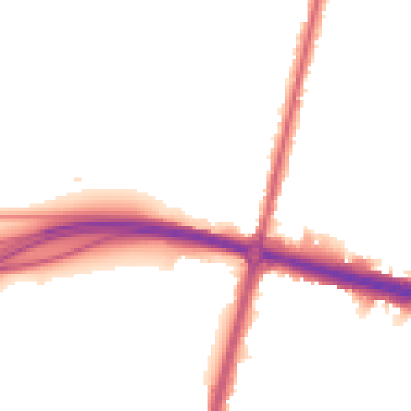 Night-time road noise heatmap for KT6 5DA
