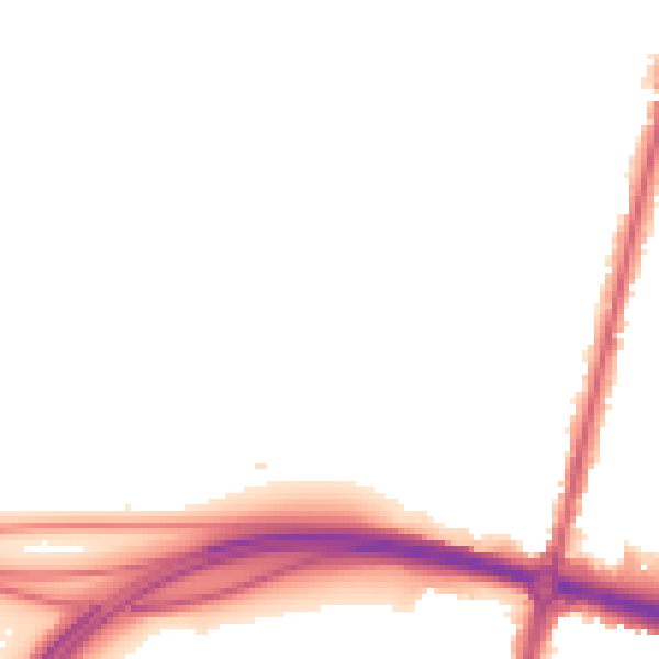 Night-time road noise heatmap for KT6 5DY