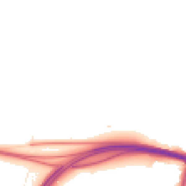 Night-time road noise heatmap for KT6 5EA