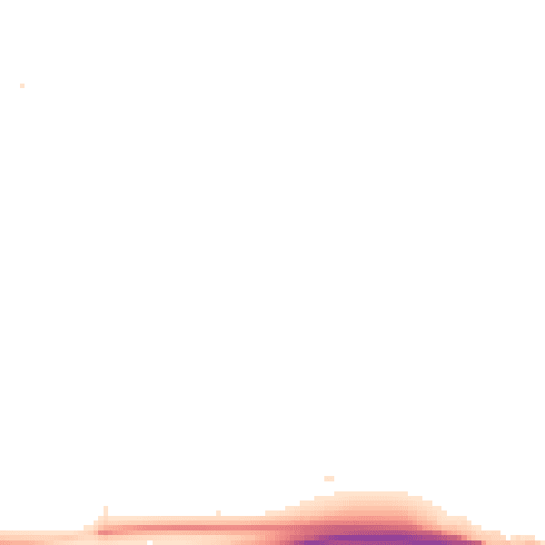 Night-time road noise heatmap for KT6 5EL