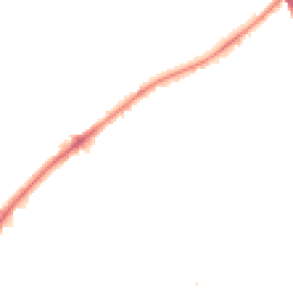Night-time road noise heatmap for KT6 5QS