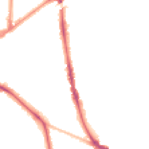 Night-time road noise heatmap for KT6 6AT
