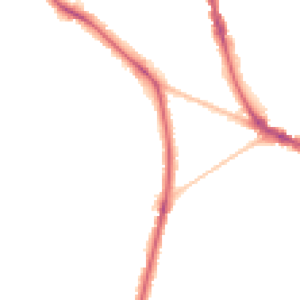 Night-time road noise heatmap for KT6 6LT