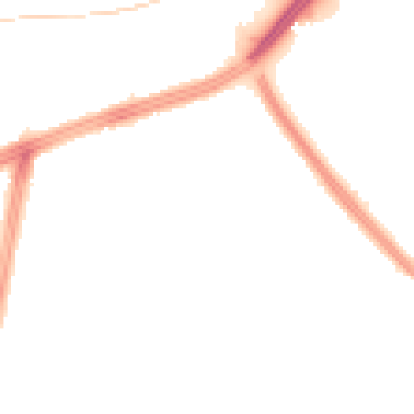 Night-time road noise heatmap for L11 3AS