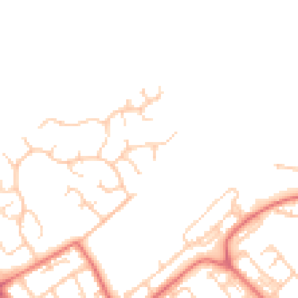 Daytime road noise heatmap for L12 0AJ