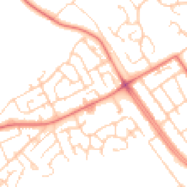 Daytime road noise heatmap for L12 4ZA