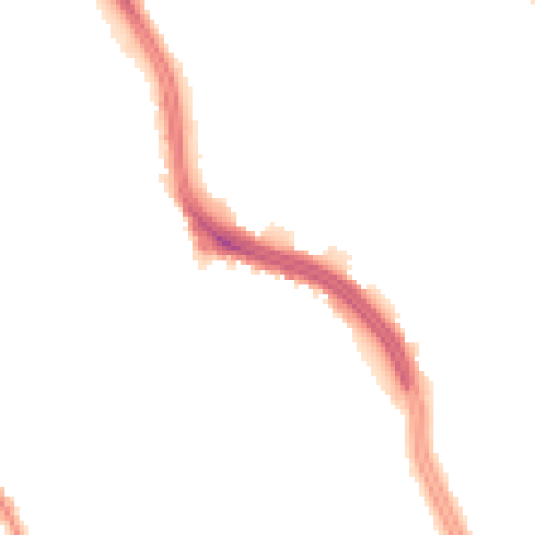Night-time road noise heatmap for L13 0AS