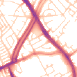 Daytime road noise heatmap for L13 0DA