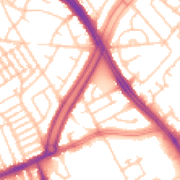 Daytime road noise heatmap for L13 0DD