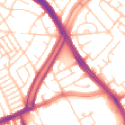 Daytime road noise heatmap for L13 0DE