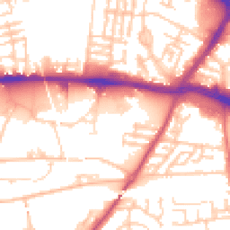 Daytime road noise heatmap for L13 1AE