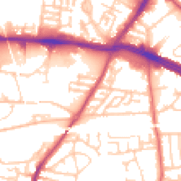 Daytime road noise heatmap for L13 1BA