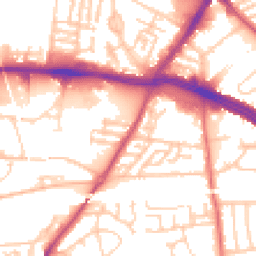 Daytime road noise heatmap for L13 1BB