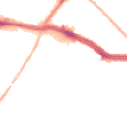 Night-time road noise heatmap for L13 1DN