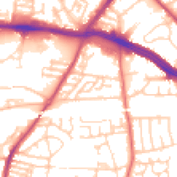 Daytime road noise heatmap for L13 1DT