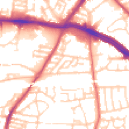 Daytime road noise heatmap for L13 1DU