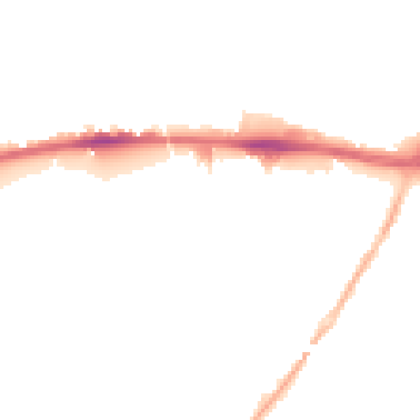 Night-time road noise heatmap for L13 1FA