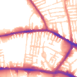 Daytime road noise heatmap for L13 2AG
